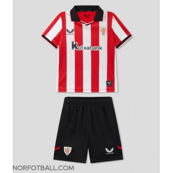Billige Fotballdrakt Athletic Bilbao Replika Hjemmedraktsett Barn 2025-26 Kortermet (med bukser)
